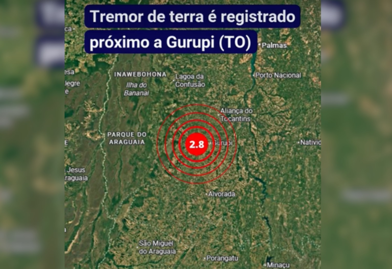 Tremor de terra de magnitude 2,8 é registrado no interior do TO, diz rede sismográfica tremor-de-terra-de-magnitude-2,8-e-registrado-no-interior-do-to,-diz-rede-sismografica