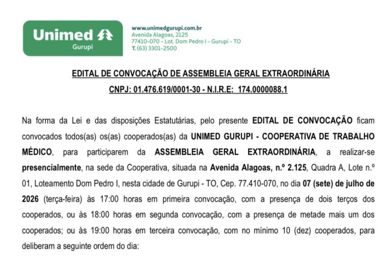 UNIMED: EDITAL DE CONVOCAÇÃO unimed:-edital-de-convocacao